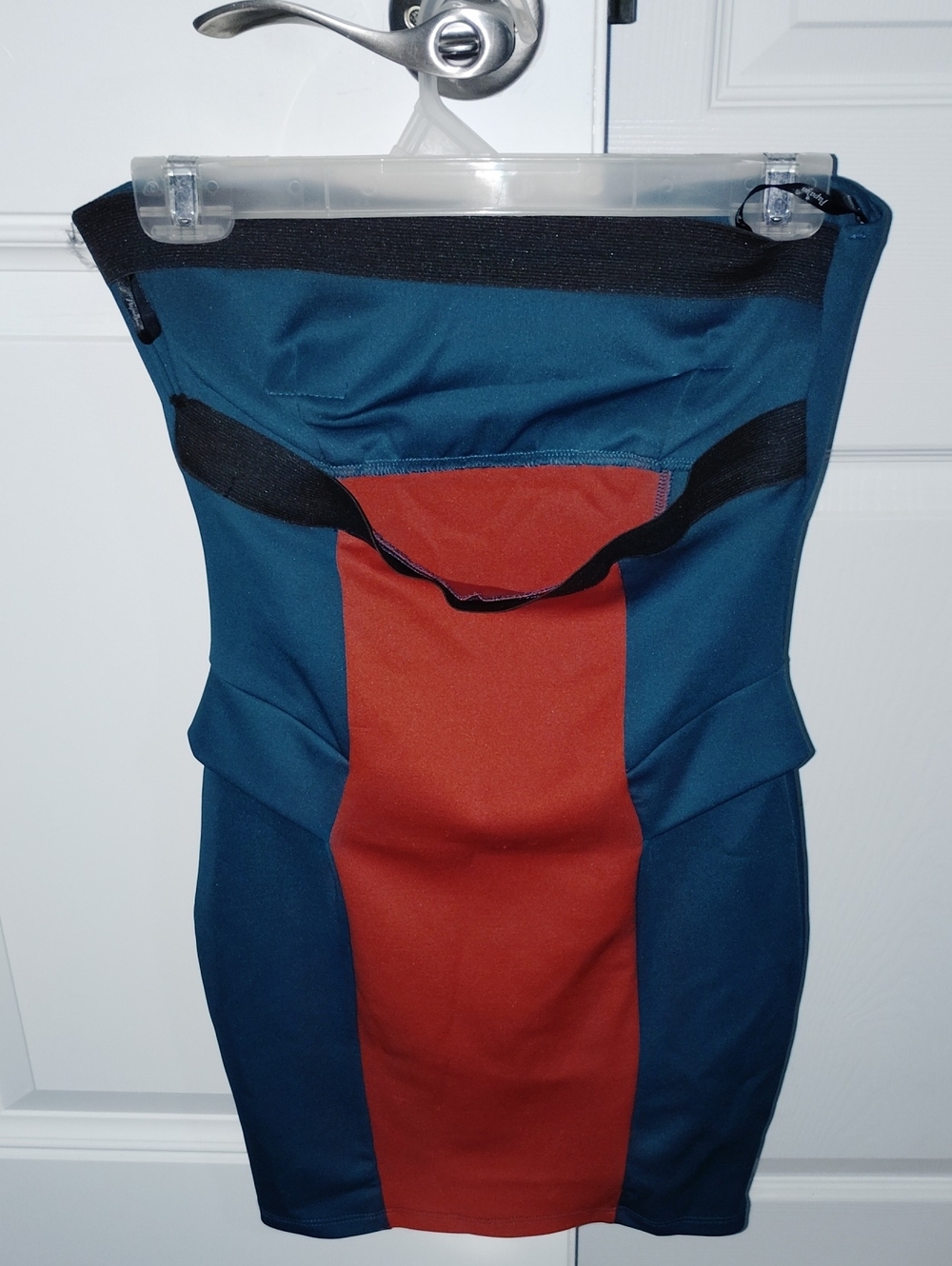 Form Fitting Colorblock Dress - Picture 2 of 2